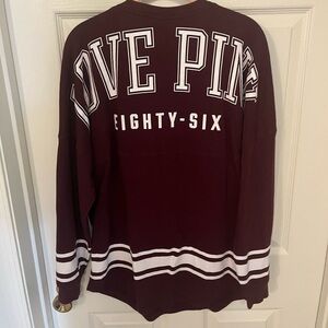 Pink by Victoria secret longsleeve shirt with back detail good condition